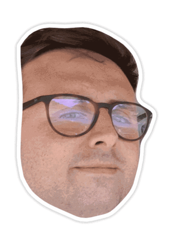 Man Glasses Sticker by Vivid People Disco