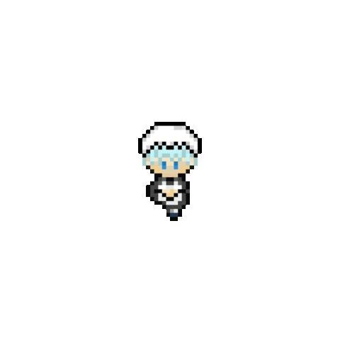 Yumeki_Sawada_art pixel pixel art maid yumekipixelart Sticker