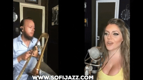 sofijaZZZ giphygifmaker music singer singing GIF