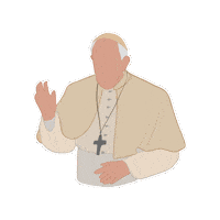 Peace Jesus Sticker by katholisch.de