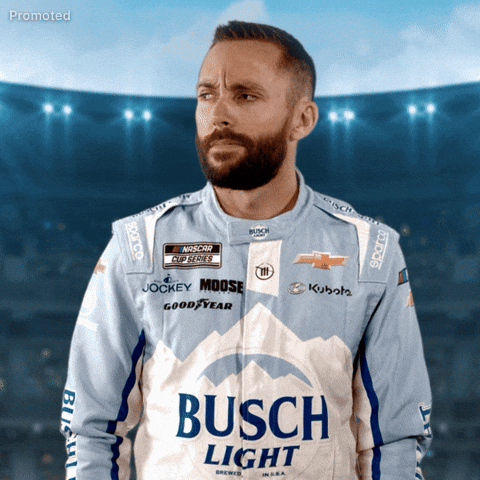 Suspicious Ross Chastain GIF by Busch Beer