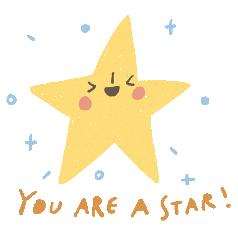 Happy Star Sticker by Miss NoProblem