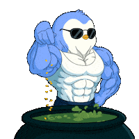 Salt Bae Cooking Sticker by Pudgy Penguins