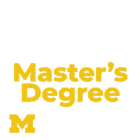 Graduation Go Blue Sticker by Michigan Public Health