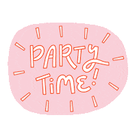 sarah_klassen_ fun party pink sticker Sticker