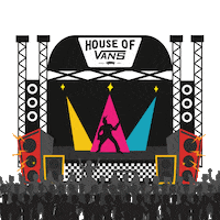 vans love art music fun Sticker