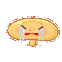 gloriabigail sad crying cry rice Sticker