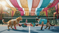 pickleball cats