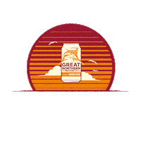 greatnorthernaustralia sunset marlin ginger beer gingerbeer Sticker