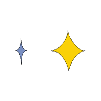 Star Sparkling Sticker by SHINSEGAE