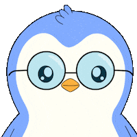 Checking How Are You Sticker by Pudgy Penguins