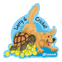 Cricket Larry Sticker by Doggygraphics