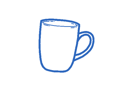 Coffee Tasse Sticker by Lisawebdesign
