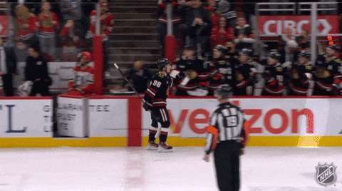 Happy Chicago Blackhawks GIF by NHL