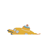 Deep Sea Lemon Sticker by rillagorilla