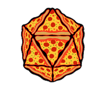hotboxpizza pizza nerd dnd dungeons and dragons Sticker