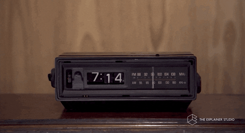 Clock Alarm GIF by The Explainer Studio