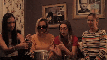 thebeachesband party wow yay late show GIF