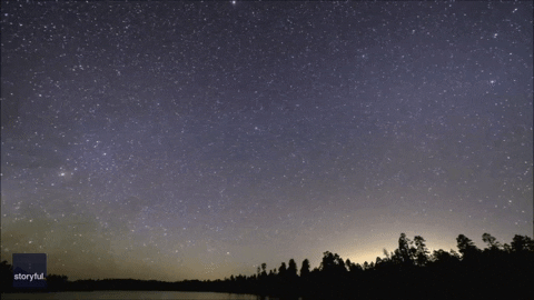 Night Sky Space GIF by Storyful