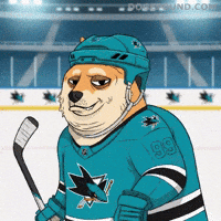 San Jose Sharks Nod GIF by Doge Pound