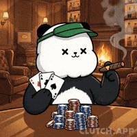 Living Large Poker Face GIF by Kanpai Pandas