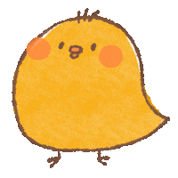 kuruton kawaii かわいい chick ゆるい Sticker