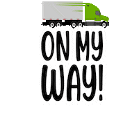 truckingwithrmf truck on my way omw trucks Sticker