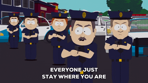 police freeze GIF by South Park 