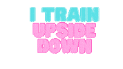 flyhighmallorca train circus poledance upsidedown Sticker