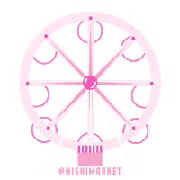 Ferry Wheel Sticker by Nishi Market