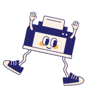 Happy Print Sticker