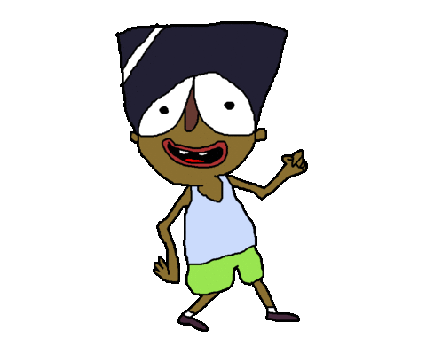 Walk Afro Sticker by TRIPLEBUMMER