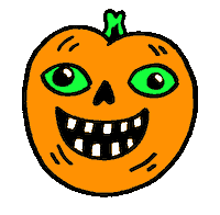 Pumpkin Sticker by Russell Taysom