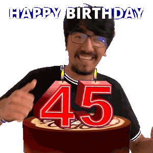 45Th Birthday Sticker