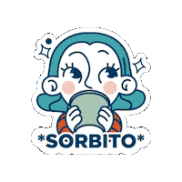 Coffee Sip Sticker by Blue Luna