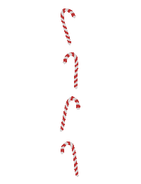 Candy Cane Christmas Sticker