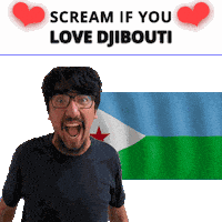 Djibouti Flag Dj Sticker