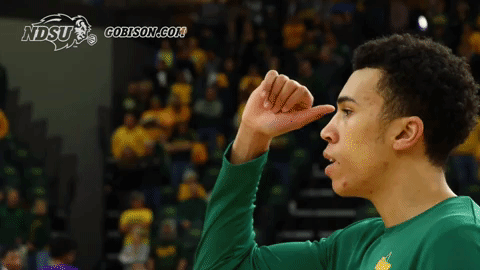 north dakota state basketball GIF by NDSU Athletics