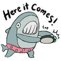 Happy Here It Comes Sticker by Minto Inc.