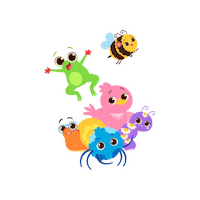 Happy Hang Out Sticker by Coccole Sonore
