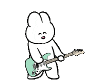 Rock Guitar Sticker
