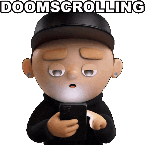 Screen Time Scrolling Sticker by OneFootball Heads