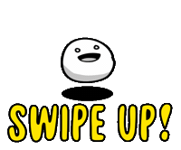 swipe up Sticker by Big Potato Games