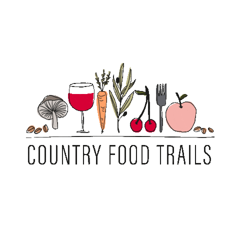 Logo Orange Sticker by County Food Trails
