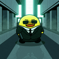 digitalducks stabby quacks cartoon duck digital ducks GIF