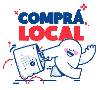 Buylocal Compralocal Sticker by Glenda Morahan