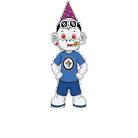 Blue White W Sticker by Zhot