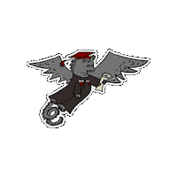 uchicagograd gargoyle uchicago uchicagograd gradgargoyle Sticker