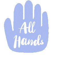 wearemakery hand meeting makery allhands Sticker