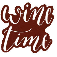 Cottagecalligraphy wine calligraphy redwine winetime Sticker